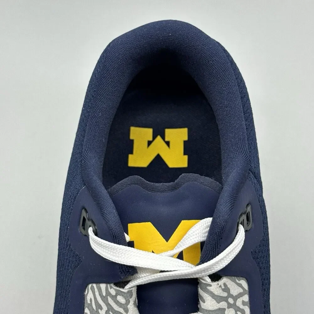 Jordan Zoom Tenacity 88 Mens 11.5 Navy Michigan Wolverines Cement IF2972-447
